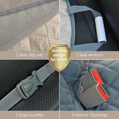 Dog Car Seat Cover Waterproof Dog Hammock Car Dog Car Blanket Mats Case For Rear Back 2 In 1 For Trunk Dog Car Protector