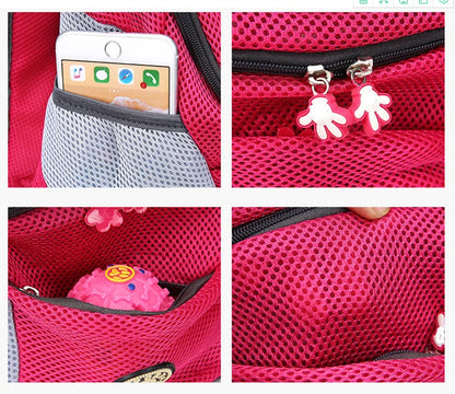 Pet Dog Carrier Cat Puppy Backpack Bag Breathable Portable Outdoor Travel Dog Puppy Head Out Chest Front Carrier Bag Backpack