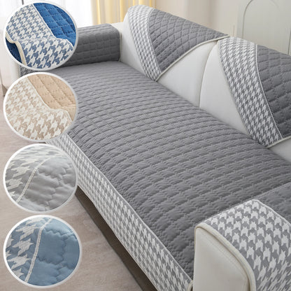 Houndstooth lace Decord Woven quilting Sofa Cover four seasons anti-slip cushion sofa cover modern Durable for kids,pets Living