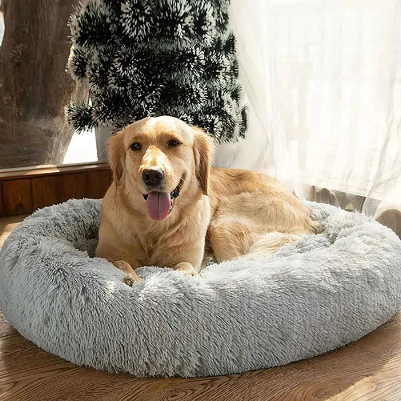 Round Cat Beds House Soft Long Plush Best Pet Dog Bed For Dogs Basket Pet Products Cushion Cat Bed Cat Mat Animals Sleeping Sofa