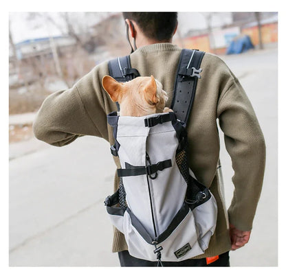 Breathable Dog Carrier Bag Portable Pet Outdoor Travel Backpack Reflective Carrier Bags for Cats French Bulldog Dog Accessories