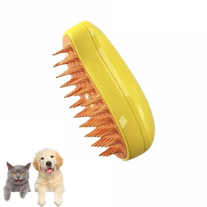 Cat Dog Steam Brush Cat Comb Spray Massage Brush 3in1 Anti-cat Fur Brush Folding Rotatable Floating Hair Bath Hair Removal