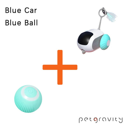 Pet Gravity Cat Smart Interactive Car Toy Automatic Moving Remote Mouse Indoor Kitty Ball Toys Controlled Car for Dogs Playing