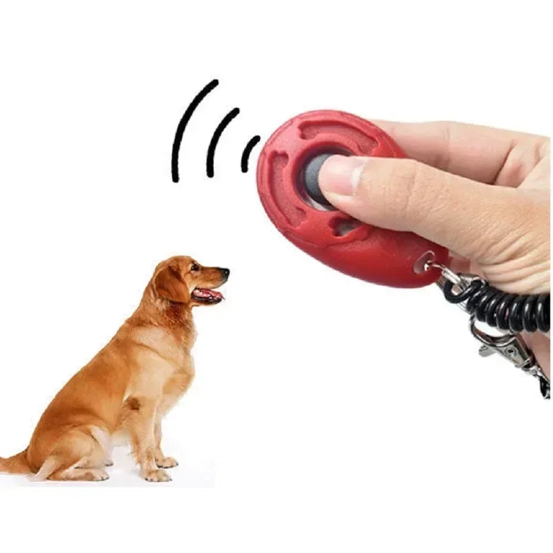 1Pcs Training Clicker Various Style Pet Cat Dog Click Trainer Aid Adjustable WristStrap Sound Key Chain Dog Repeller Pet Product