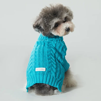 Small Large Cat Dog Clothes Sweater Jumper Jersey Winter Warm Puppy Chihuahua Dachshund Christmas Turtleneck