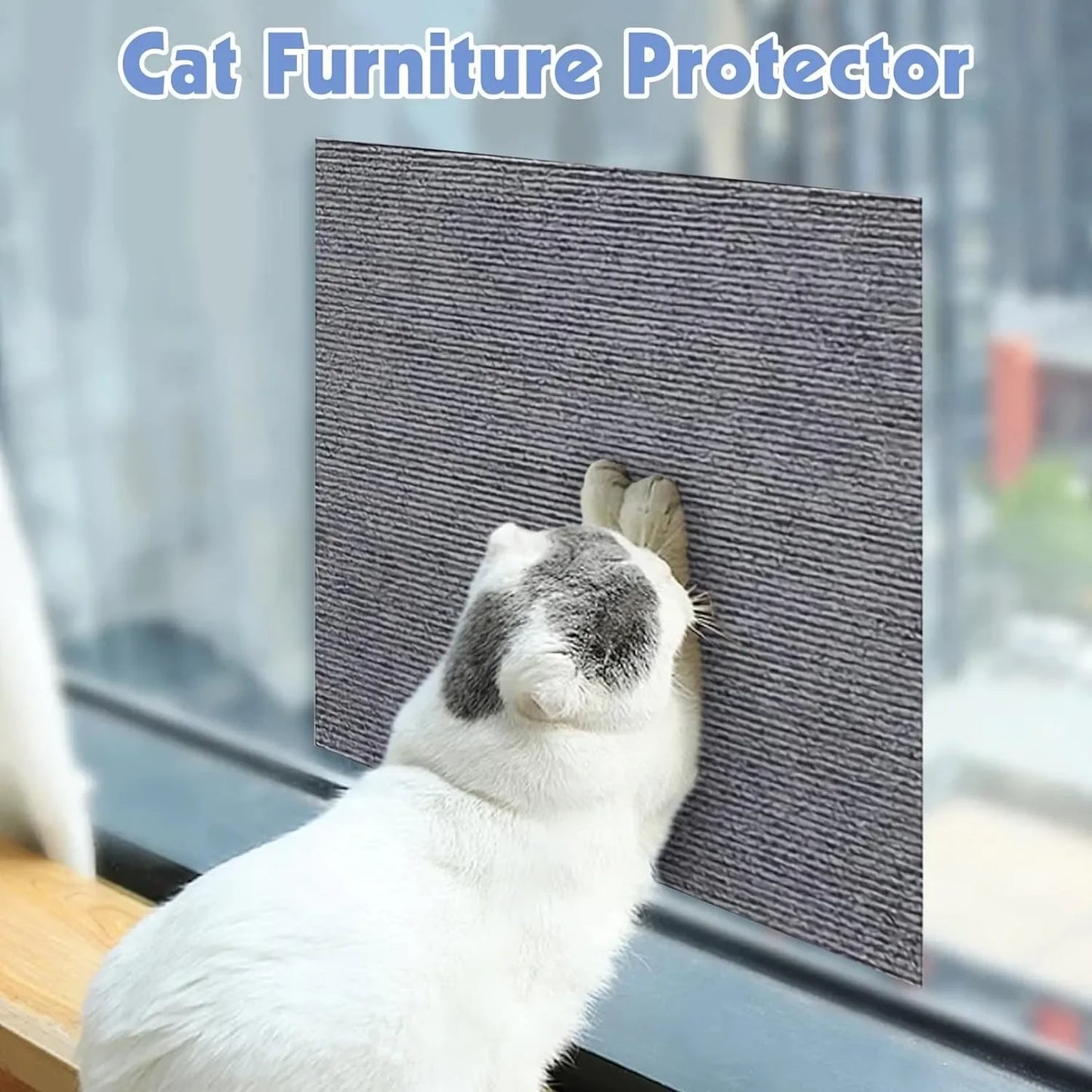 Self-Adhesive Carpet Cats Scratch Board Wall Anti Cat Scratch Sofa Diy Cats Scratch Board Sofa Protection Paws Sharpen Trimmable