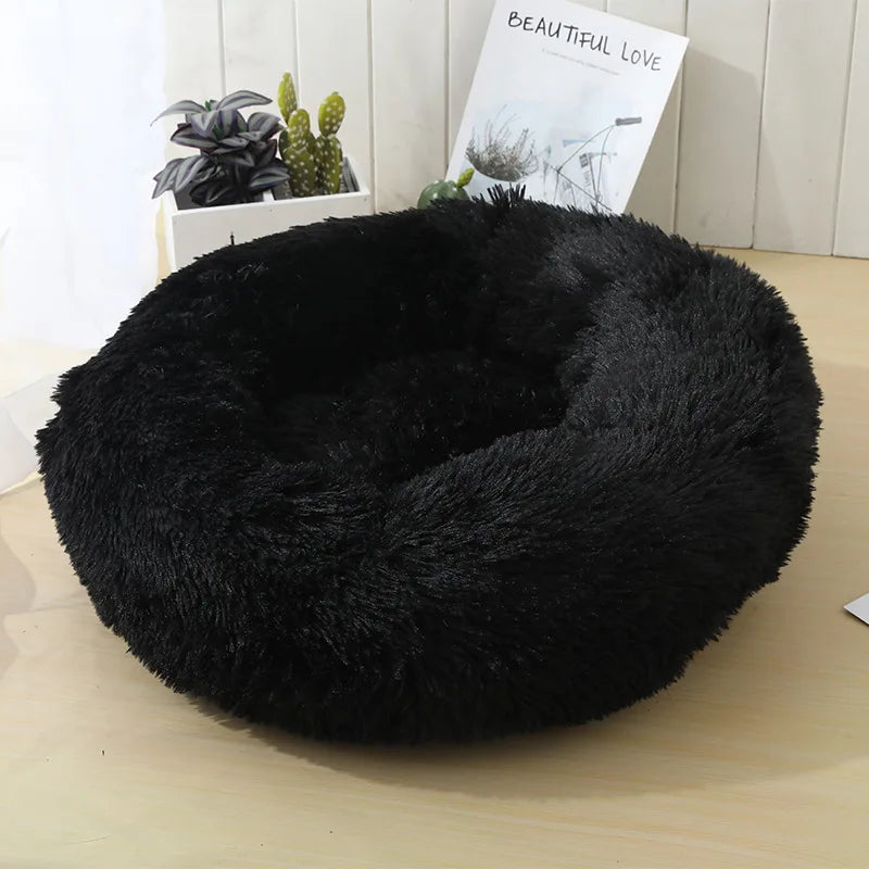 Round Cat Beds House Soft Long Plush Best Pet Dog Bed For Dogs Basket Pet Products Cushion Cat Bed Cat Mat Animals Sleeping Sofa