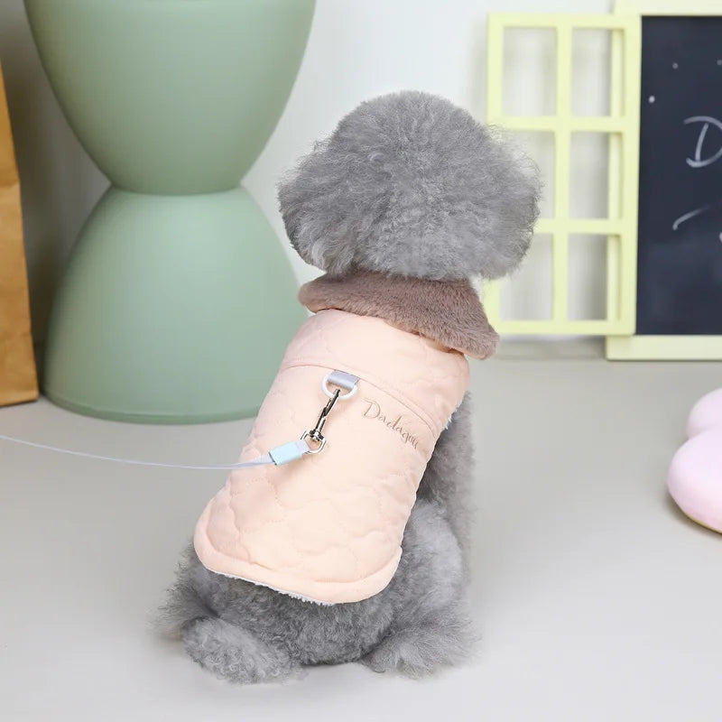 Dog Clothes,Warm Fleece Dog Jacket Vest Winter Dog Clothes Puppy Cats French Bulldog Coat Chihuahua York Pet Apparel for Small Medium Dogs