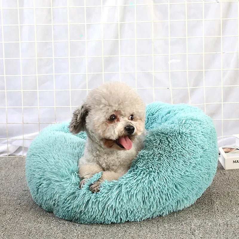 Round Cat Beds House Soft Long Plush Best Pet Dog Bed For Dogs Basket Pet Products Cushion Cat Bed Cat Mat Animals Sleeping Sofa