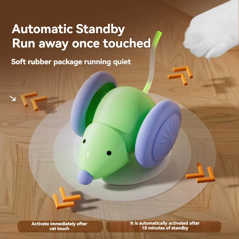 Pet toys Interactive Cat Toy Electric Mouse Car - Automatic Teaser with Intelligent Obstacle Avoidance Pet Products