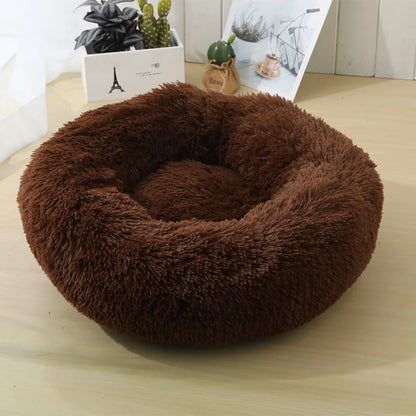 Round Cat Beds House Soft Long Plush Best Pet Dog Bed For Dogs Basket Pet Products Cushion Cat Bed Cat Mat Animals Sleeping Sofa