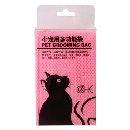 Mesh Cat Groom Bath Bag Adjustable Dogs Anti Scratch Bite Kat Nail Trim Inject Examing Pet Washing Clean Restraint Massage Bags