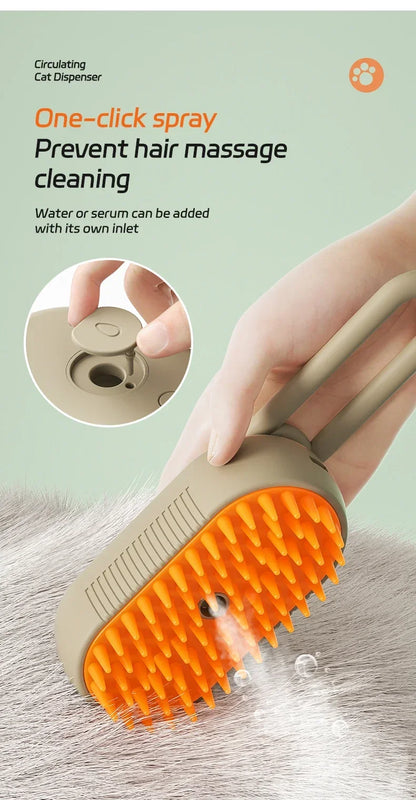 Cat & Dog Pet Spray Massage Comb One Key Spray Anti-Fly Comb Bath Brush Hair Removal Pet Supplies