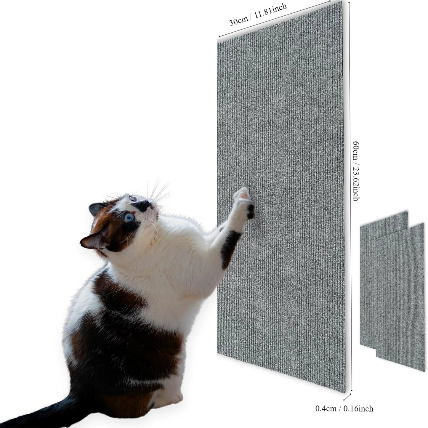 Cat Scratching Mat Cat Carpet with Self-Adhesive Trimmable Cat Scratching Post Carpet, Cat Scratch Furniture Protector