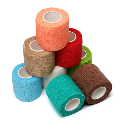 18 Colors Colorful Athletic Wrap Tape Self Adhesive Elastic Bandage Elastoplast Sports Protector Knee Finger Ankle Palm Shoulder