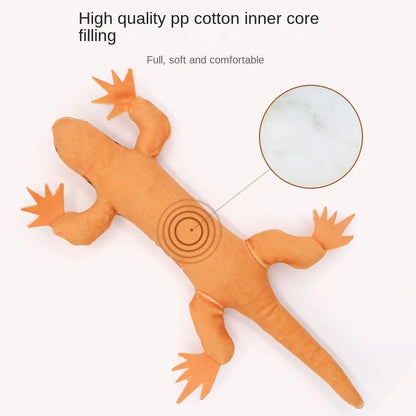 New Simulation Lizard Cat Toy with Ringing Paper Catnip Plush Toy Interactive Bite Pet Cat Toy