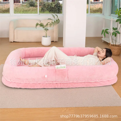 Oversized Dog and Human Bed Detachable Kennel Lazy Bed Sofa Dog and Human Sleeping Giant Kennel Cat and Dog Beds