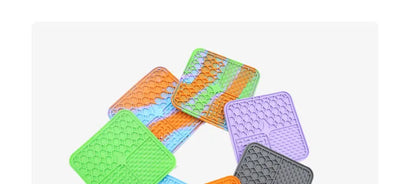 Pet Lick Silicone Mat for Dogs Pet Slow Food Plate Dog Bathing Distraction Silicone Dog Sucker Food Training Dog Feeder Supplies