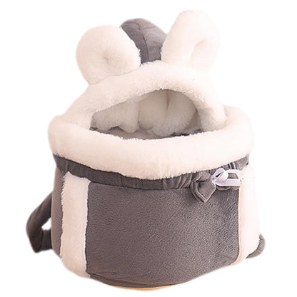 cats bag, Winter Warm Cat Backpack Soft Cozy Cute Plush Pets Cage All In 1 Style Cat Bag Carrier Bag For Outdoor Travel Pet Accessories