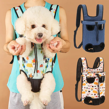 Adjustable Cat Carrier Bag Pet Double Shoulder Backpack Portable Bag Outdoor Travel Camping Hiking Cat Bag Dog Bag