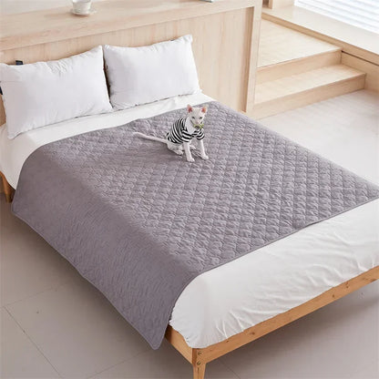 Plaid Bedspread Mattress Cover on The Bed Breathable Kids Pets Mattress Protector Covers Dog Cats Bed Mat Beds Sheet Pad