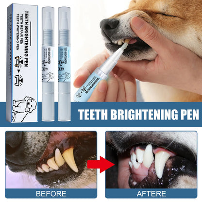 Pets Teeth Cleaning Tools Pet Beauty Toothbrush Clean Kit Tartar Remover Teeth Stones Scraper Dogs Tooth Stains Cleaning Pen