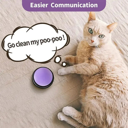 Dog Communication Buttons Voice Recording Button for Pet Training Buzzer 30 Second Record Playback Funny Gift for Talking Pet