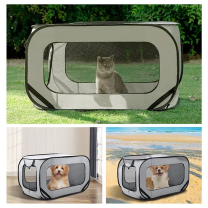 DOGS BOX, Portable Large Dog Bed Pop Up Dog Kennel Indoor Outdoor Crate for Pets Car Seat Kennel Cat Bed Collection Dog Car Accessories