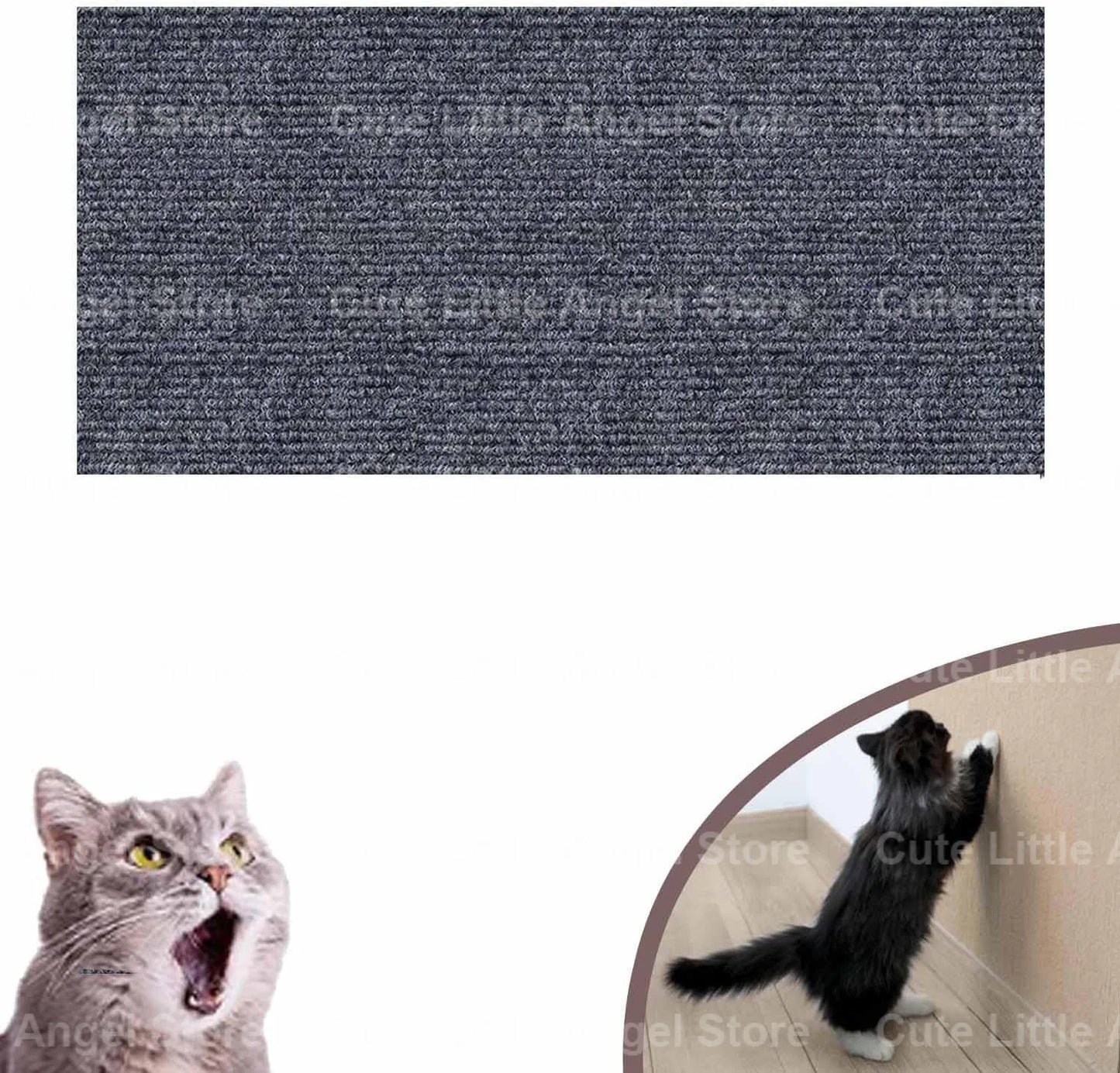 Self-Adhesive Carpet Cats Scratch Board Wall Anti Cat Scratch Sofa Diy Cats Scratch Board Sofa Protection Paws Sharpen Trimmable