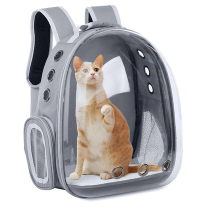 New Pet Cat Carrying Bag Breathable Portable Pet Outdoor Travel Backpack Transparent Bag Carrier Pet Transport Space Capsule Bag