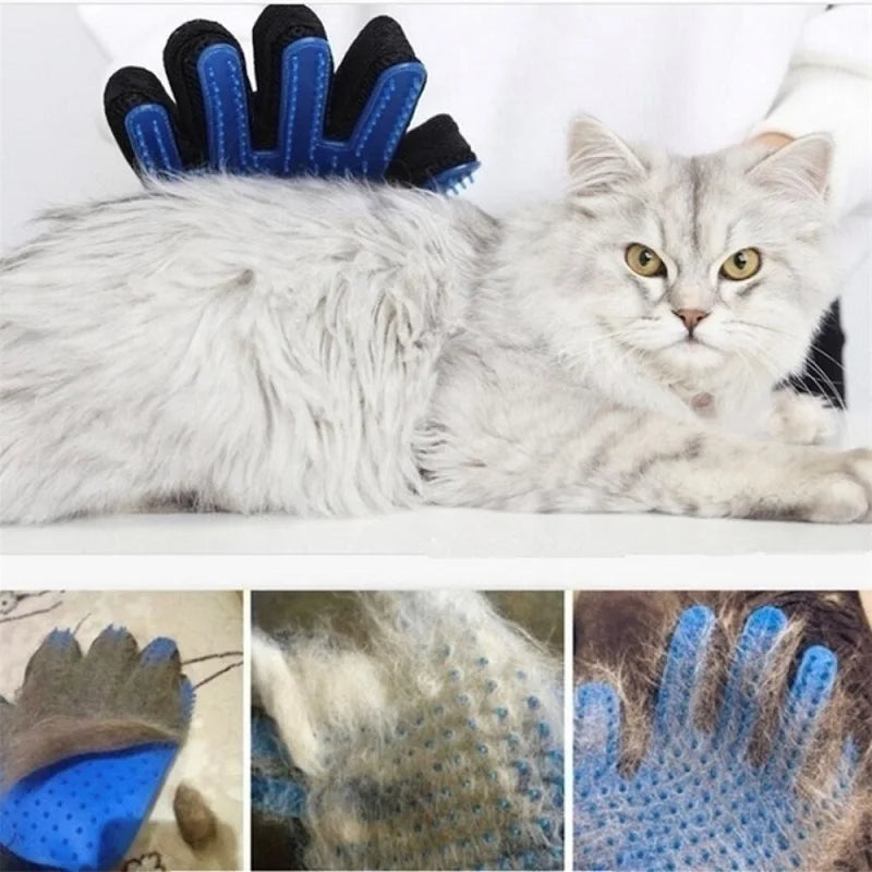 Cat Gloves Pet Brush Cat Self Grooming Shedding Glove Dog Bath Cat Cleaning Supplies Pet Glove Dogs Cats Products Cat Supplies