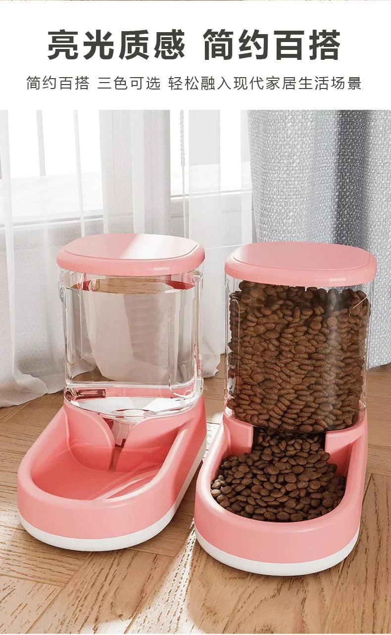 Dog Water Dispenser Cat Automatic Pet Feeder Dog Water Feeding Cat Drinking Water Flowing Water without Inserting Electric