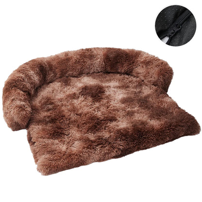 Removable Plush Pet Dog Bed Sofa for Large Dogs House Mat Kennel Winter Warm Cat Bed Pad Washable Dog Cushion Blanket Sofa Cover