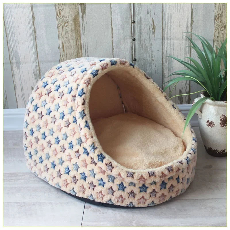 Pet Dog House Warm Dog Bed Kennel Soft Puppy Cushion Cat Nest Dogs Basket Chihuahua Teddy Bed For Small Medium Dogs Pet Supplier