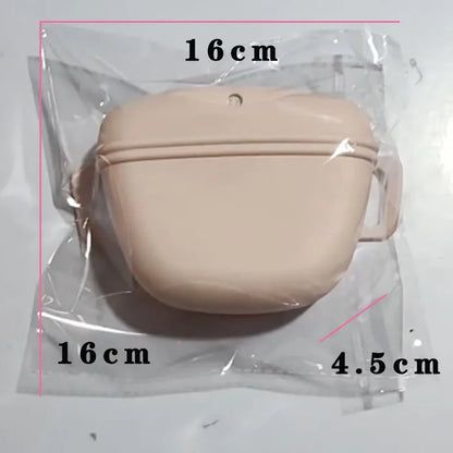 The New Silicone Dog Training Waist Pack Goes Out Portable Diagonal Dog Food Bag Pet Waterproof Small Bag Dog Outdoor Snack Bag