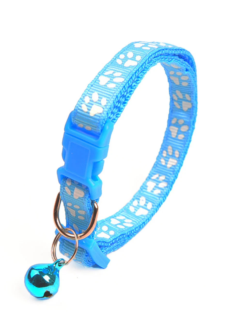 Footprint Pet Collar Dog Collar With Bell Pet Necklace Reflective Adjustable Collar For Puppy Kitten Chihuahua Dog Accessories