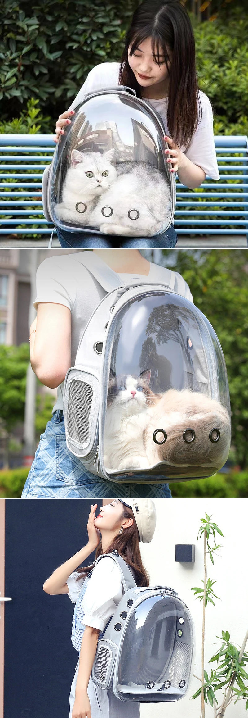 cats bag space design, Transparent Pet Cat Carrier Bag Airline Approved Designed for Travel Hiking Walking and Outdoor Use pet Backpack