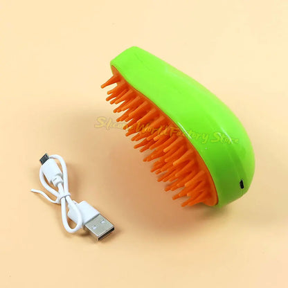 2025 Silicone World Cat Dog Pet Spray Massage Comb Electric Steam Brush Grooming 3 in 1 Pet Remove Tangles Loose Hair for Massage