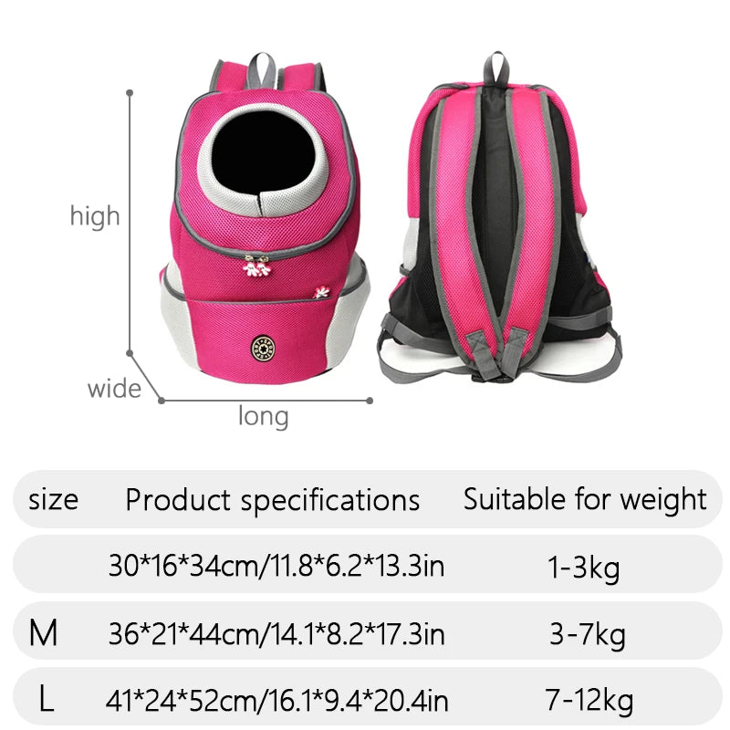 Double Shoulder Portable Outdoor Pet Bag For Dogs Travel Breathable Dog Bag Outdoor Dog Carrier Bag Pet Carrying Supplies