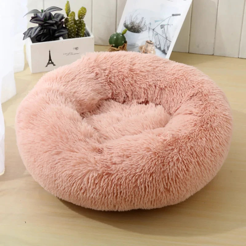 Round Cat Beds House Soft Long Plush Best Pet Dog Bed For Dogs Basket Pet Products Cushion Cat Bed Cat Mat Animals Sleeping Sofa