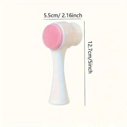 1pc-Pet Paw Cleaning Brush Dog Foot Washer Silicone Double-Sided Massage Brush Plastic Pet Foot Cleaning Tool with Soft Bristles