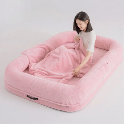 Oversized Dog and Human Bed Detachable Kennel Lazy Bed Sofa Dog and Human Sleeping Giant Kennel Cat and Dog Beds