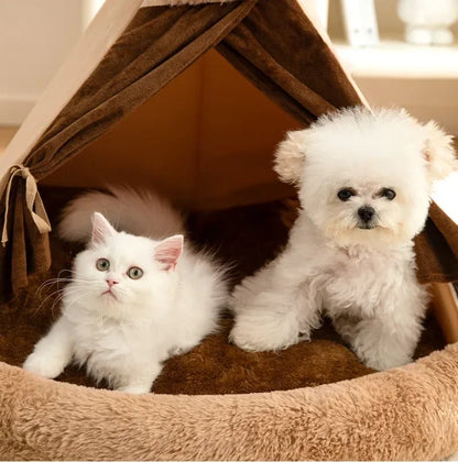 Dog Tent, All-season Kennel Removable and Washable Closed, Small and Medium-sized Dog Teddy's Kennel, Cat Litter, Warm in Winter