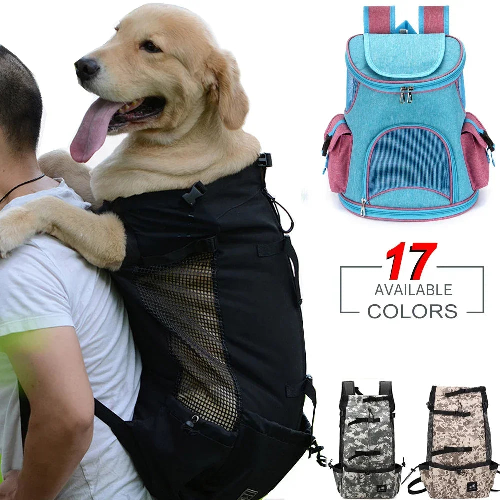 Breathable Dog Carrier Bag Portable Pet Outdoor Travel Backpack Reflective Carrier Bags for Cats French Bulldog Dog Accessories