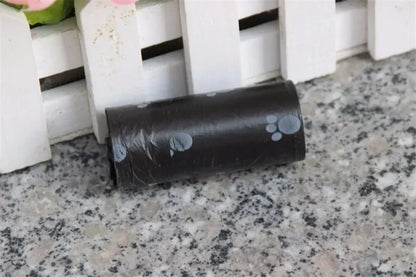 10/40Roll Dog Poop Bags for dog Large Cat Waste Bags Doggie Outdoor Home Clean Refill Garbage Bag Pet Supplies 15 Bags/ Roll