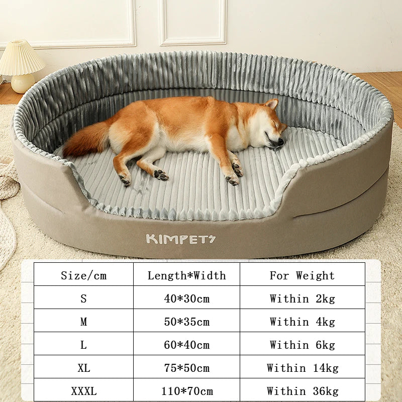 Kimpets Pet Dog Bed Removable Cat Mat Square Plush Kennel Washable Thickening Waterproof Big Medium Small Dog Sofa Bed Cushion