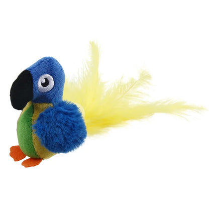 Pet Cat Toy Sparrow Insects Mouse Shaped Bird Simulation Sound Oft Stuffed Toy Pet Interactive Sounding Plush Doll Pet Supplies