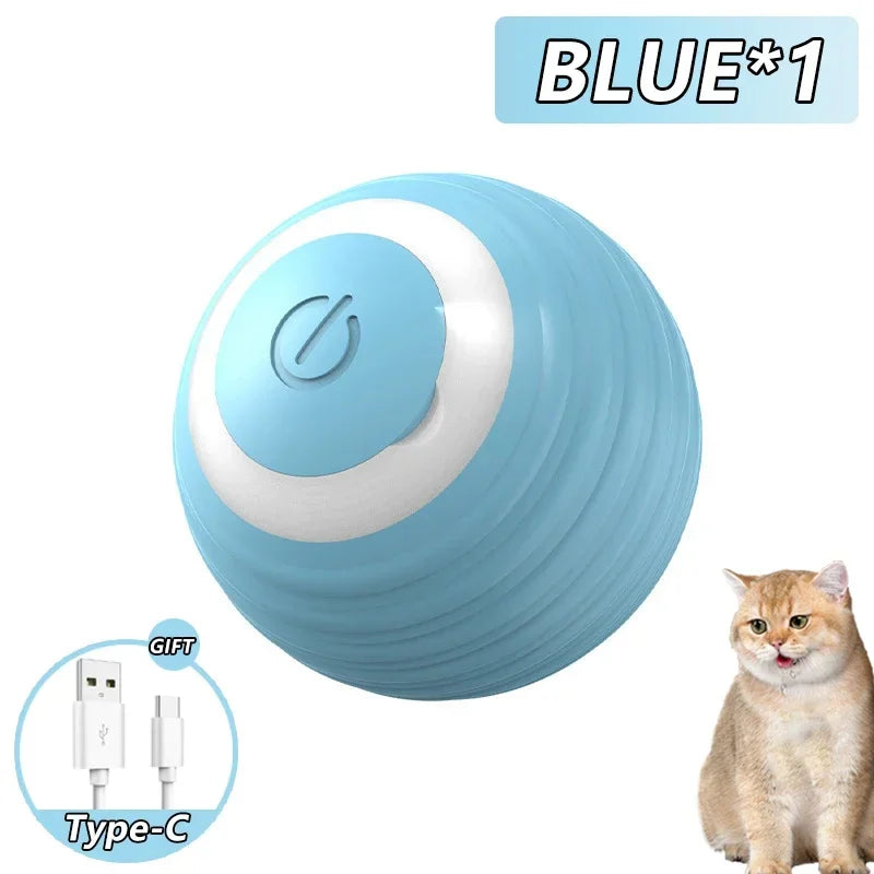 Spin Ball Things for Cats Toys Electric Interactive USB Charging Cat Ball Toy Cat and Dog Accessories Pet Cat's Supplies Home