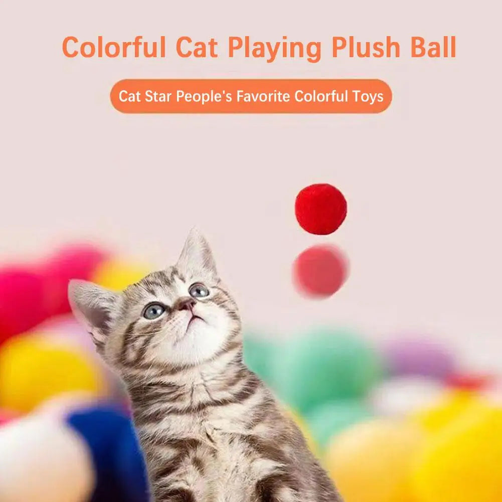 Cat Toys Interactive Launch Training Toy For Pet Kitten Creative Mini Shooting Gun Games Stretch Plush Ball Toys Pet Supplies