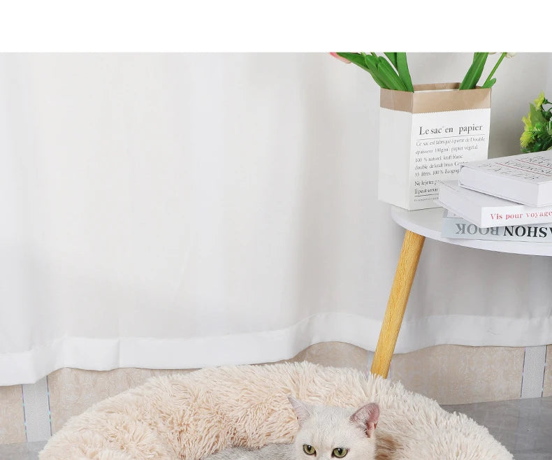 New Four Seasons Plush Pet Nests Creative Cat and Dog Nests Warm Detachable Washable Breathable Round Cat Nests Pet Nests Sofa